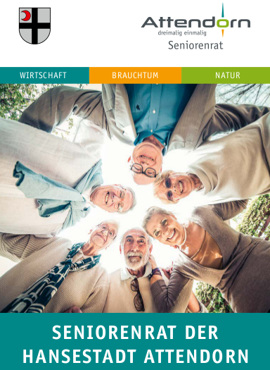 Ausschnitt aus dem Titelblatt des Infofolders des Seniorenrates