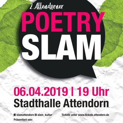 Bild vergr&ouml;&szlig;ern: Plakat des 2. Attendorner Poetry Slams