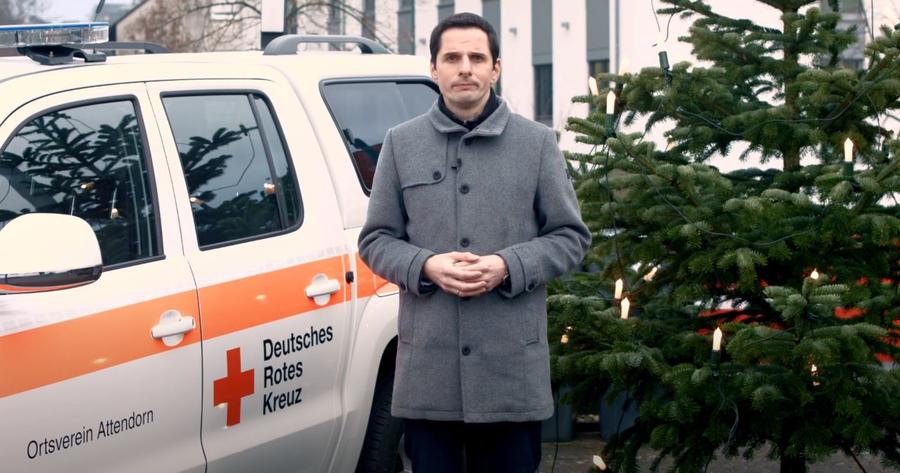 B&uuml;rgermeister Christian Pospischil w&uuml;nscht ein frohes Weihnachtsfest