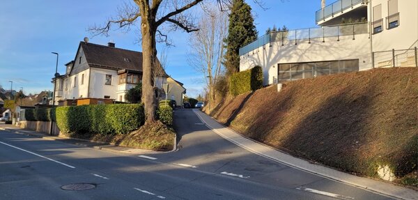 Eine Stra�enabzweigung.