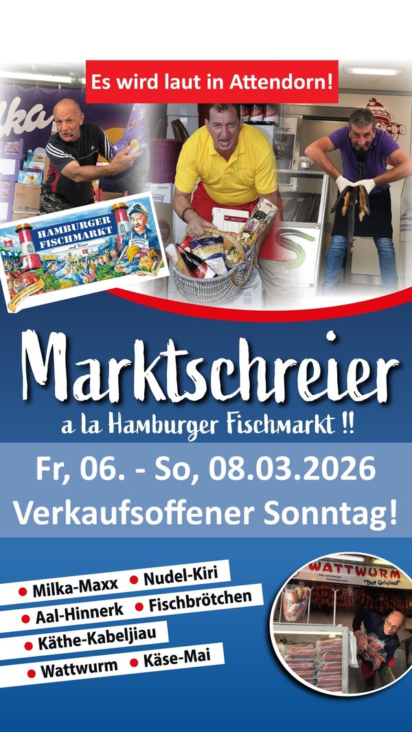 Bild vergr&ouml;&szlig;ern: Hamburger Fischmarkt 2026 in Attendorn