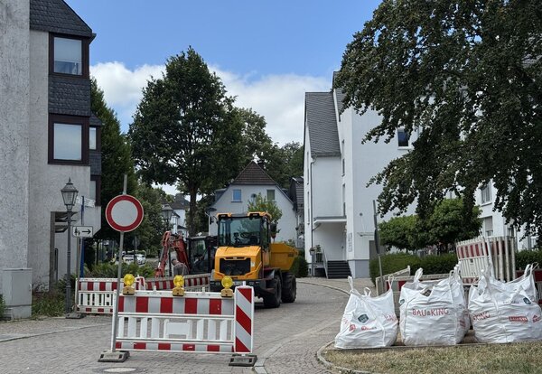 Baustelle mit Bagger