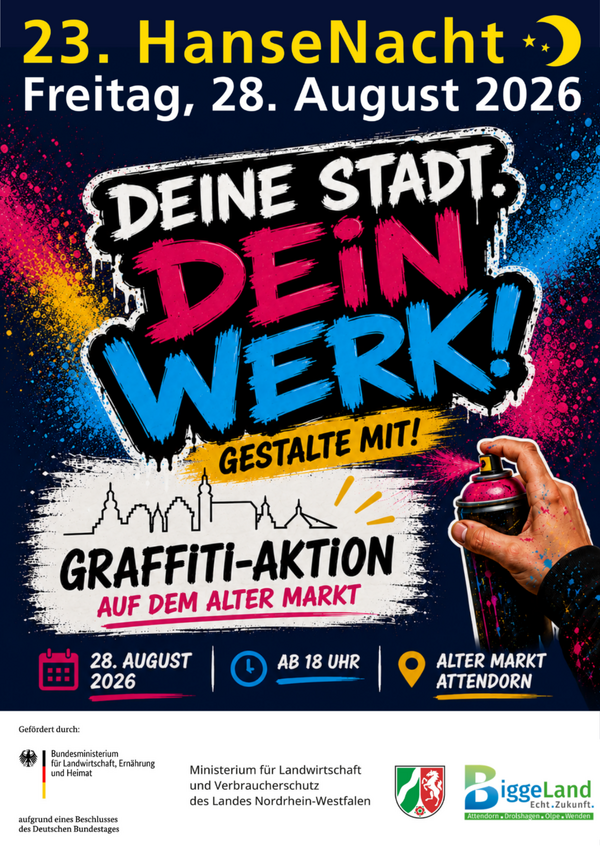 Bild vergr&ouml;&szlig;ern: Graffiti-Aktion HanseNacht 2026