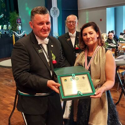 Bild vergr��ern: Delegation Rawicz Sch�tzenfest Attendorn 2002