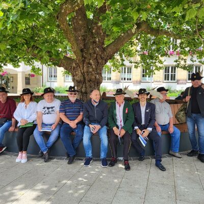 Bild vergr��ern: Delegation Rawicz Sch�tzenfest Attendorn 2002